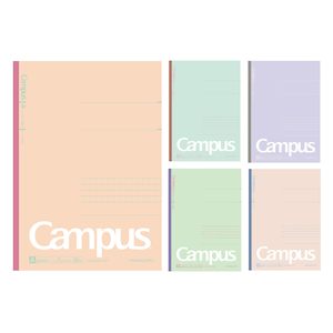Notebooks: Kokuyo Campus Notebook -Pack of 5 - 7 mm Lined with Dots - 30 Sheets - B5 - Mineral Color Limited Edition