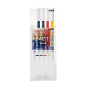 Mechanical Pencils: Uni Emott Mechanical Pencil 4 Color Set - 0.9 mm - No.3 Nostalgic