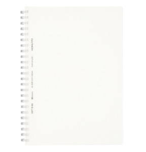 Dot Grid Notebooks: Kokuyo Soft Ring Notebook - Clear - Tear Off - 80 sheets - A5 - Dot Grid
