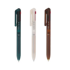 Pens Pencils Art Supplies: Pentel Calme 3-Color Multi Ballpoint Pen - Relaxed Frost Series - 0.5mm