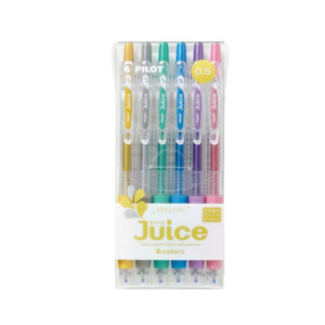 Pilot Juice Gel Pen - 6 Metallic Color Set - 0.5 mm