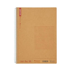 Maruman Spiral Note Basic Notebook - 5mm Grid - 80 Sheets - Tear Off - B5