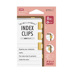 Other Stationery: Midori Chiratto Reusable Index Clip - Small - Brass
