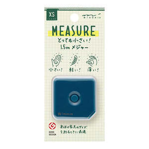 Other Stationery: Midori XS Tape Measure - 1.5 m - Navy Blue A