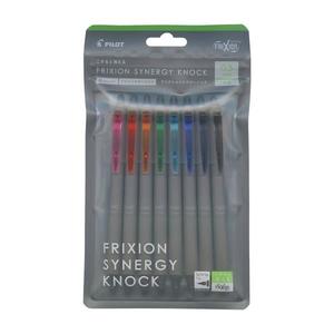 Pilot FriXion Synergy Knock 0.5 mm Gel Pen - Erasable - 8 Color Set