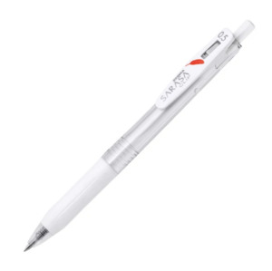 Zebra Sarasa Clip Gel Pen - Red Feather Charity Version - Black Ink - 0.5 mm