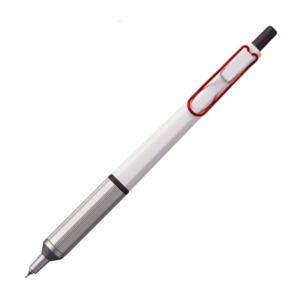 Uni Jetstream Edge Ballpoint Pen - Black Ink - 0.28 mm - White Red