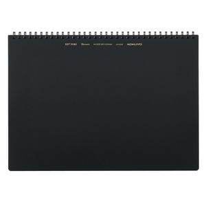 Notebooks: Kokuyo BUSINESS Soft Ring Notebook - Black - Tear Off - Thicker 70 sheets - A4 - Blank