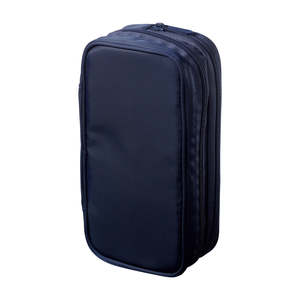 Lihit Lab XCOA Spread Double Pen Case - with Protective Cushion Loops - Midnight Navy