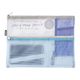 Midori Pen & Tool Pouch - B5 - Mesh Light Blue