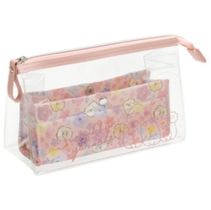 Pencil Cases: San-X Pen Pouch - Two in One - Sumikko Gurashi - Pink