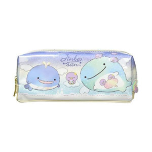 Pencil Cases: San-X Pen Pouch - Mr. Jinbe - Twin Zippers