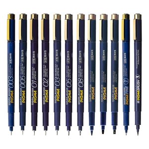 Sakura Pigma Micron Fineliner Pen - Black Ink - Navy Body