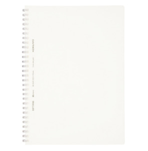 Kokuyo Soft Ring Notebook - Clear - Tear Off - 80 sheets - Slim B5 - Dot Grid