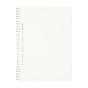 Kokuyo Soft Ring Notebooks: Kokuyo Soft Ring Notebook - Clear - Tear Off - 80 sheets - Slim B5 - 6 mm Lined