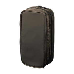 Lihit Lab XCOA Spread Double Pen Case - with Protective Cushion Loops - Ash Brown