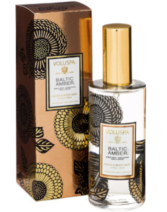 Room Fragrance: Voluspa Baltic Amber Room & Body Spray