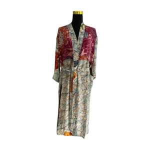 Apparel & Accessories: Silk Patchwork Kimono #46