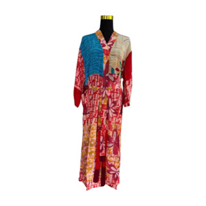 Silk Kimonos: Silk Patchwork Kimono #34