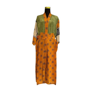 Silk Kimonos: Silk Patchwork Kimono #25