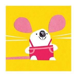 Card Greeting Cards Of All Types: Greeting Card - Little Mouse with Yellow