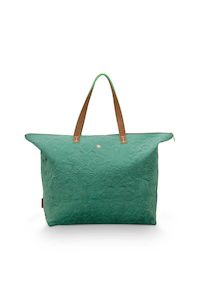 Bags: Pip Studio Quiltey Days Tote Bag - Green