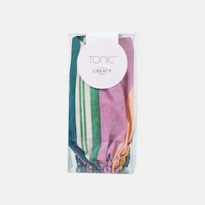 Body And Bath: Tonic Shower Cap - Liberty - Gelato Stripe