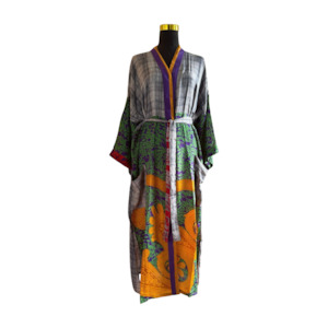 Silk Patchwork Kimono #57
