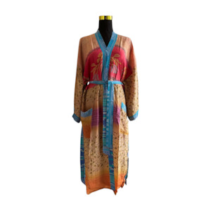 Silk Patchwork Kimono #48