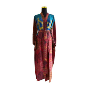 Silk Kimonos: Silk Patchwork Kimono #47