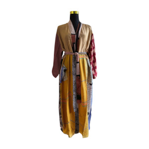 Silk Kimonos: Silk Patchwork Kimono #40