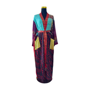 Silk Patchwork Kimono #25