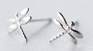 drangonfly sterling silver je t'aime - Isa Dambeck