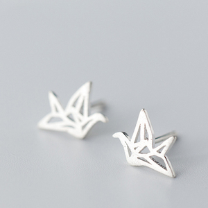 origami bird sterling silver je t'aime - Isa Dambeck