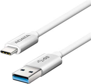 Cables Leads: ADATA USB3.2 Type-C (M) to USB Type A (M) Cable 1m 5Gbps 15W