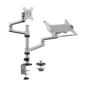 Brateck 17"-32" Dual Arm Premium Articulating Monitor Arm & PC Tray