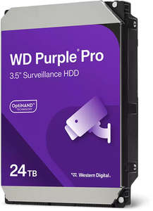 Pc Parts: WD Purple Pro 24TB SATA 3.5" 7200RPM 512MB Surveillance HDD
