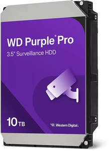 Pc Parts: WD Purple Pro 10TB SATA 3.5" 7200RPM 512MB Surveillance HDD 3Yr Wty