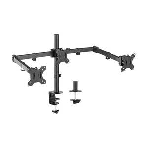 Brateck: Brateck 13-27" Triple Monitor Economy Desk Mount Bracket