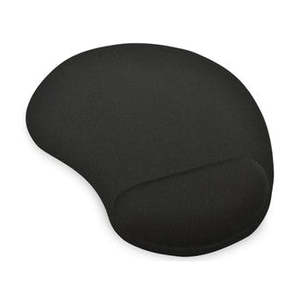 Ednet: Ednet Mouse Pad with Gel Wrist Rest - Black