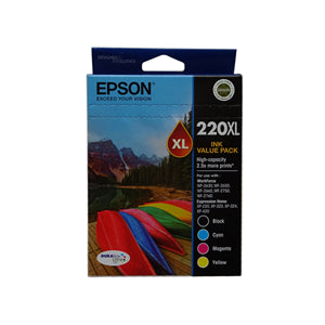 Epson: Epson 220XL 4 Ink High Yield Ink Cartridge Value Pack