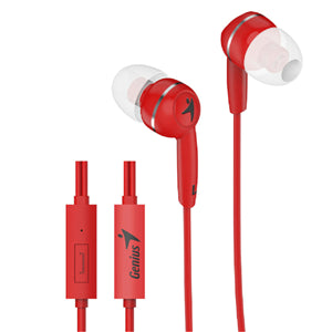Genius: Genius HS-M320 Red In-Earphones with Inline Mic