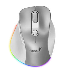Genius: Genius Ergo 9000S Pro Silent Ergo Mouse - Silver