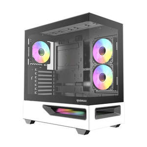 Highpower: Raidmax H200 ATX Mid-Tower Case Tempered Glass White with ARGB
