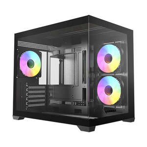 Highpower: Raidmax i600 Plus MATX Mini-Tower Case Tempered Glass Black with ARGB