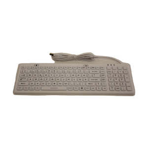 Inputel: Inputel SK312 Silicone Keyboard White IP68 - USB