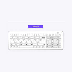Inputel: Inputel GKB01 Glass Keyboard + Trackpad IP68 - USB