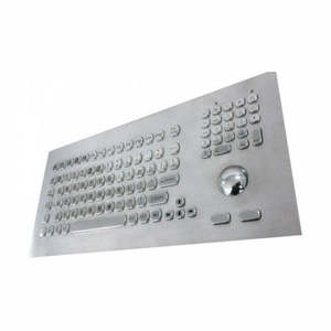 Inputel KB021 Stainless Steel Keyboard + Trackball IP65 - USB