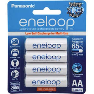 Panasonic Eneloop AA 2000mAh Rechargeable Batteries 4 Pack