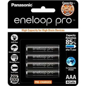 Panasonic Eneloop PRO AAA 950mAh Rechargeable Batteries 4 Pack